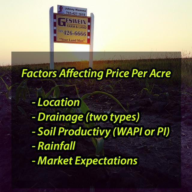 how to determine the price per acre of farmland johnny klemme  How much is an acre of farmland? | Land Values how to determine the price per acre of farmland johnny klemme